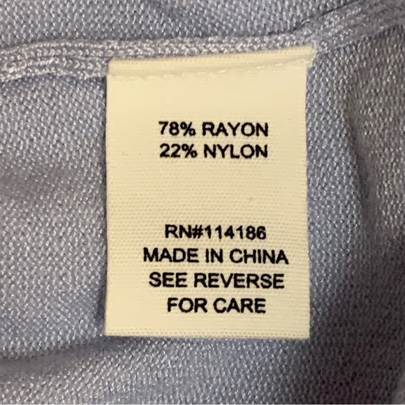 Willow Drive Gold Blue Dip Dye Ombre Tie Hem Sweater Size XS - Picture 7 of 9